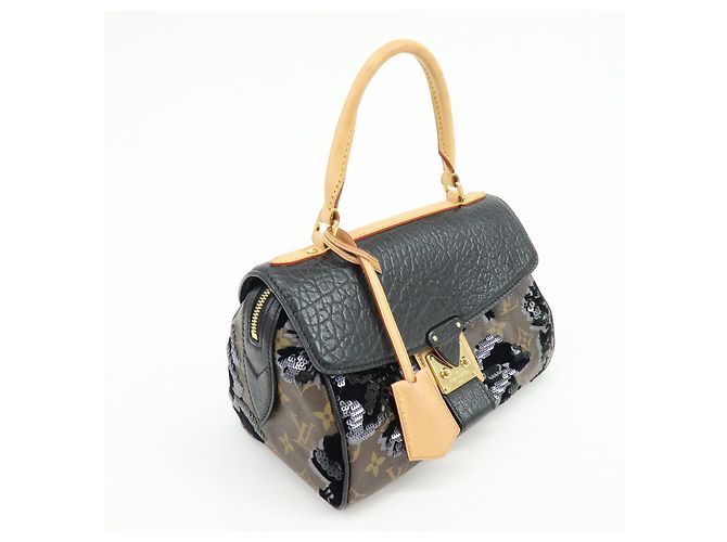 Louis Vuitton Monogram Fleur de Jais Carrousel Hand Bag M40434 - vista 4