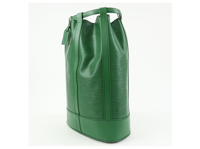 Autre Marque Borsa a tracolla Louis Vuitton Epi Leather Randonnee GM Green M43084 - vista 3
