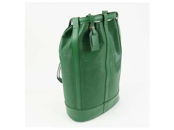 Autre Marque Borsa a tracolla Louis Vuitton Epi Leather Randonnee GM Green M43084 - vista 4