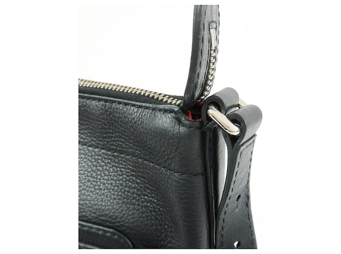 BALLY Borsa a tracolla in pelle traforata Borsa crossbody Nero Rosso - vista 14