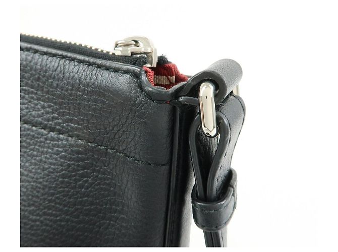 BALLY Borsa a tracolla in pelle traforata Borsa crossbody Nero Rosso - vista 16