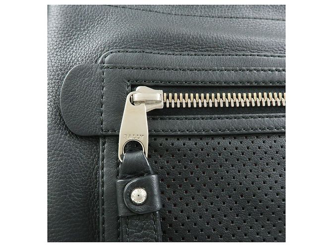 BALLY Borsa a tracolla in pelle traforata Borsa crossbody Nero Rosso - vista 18