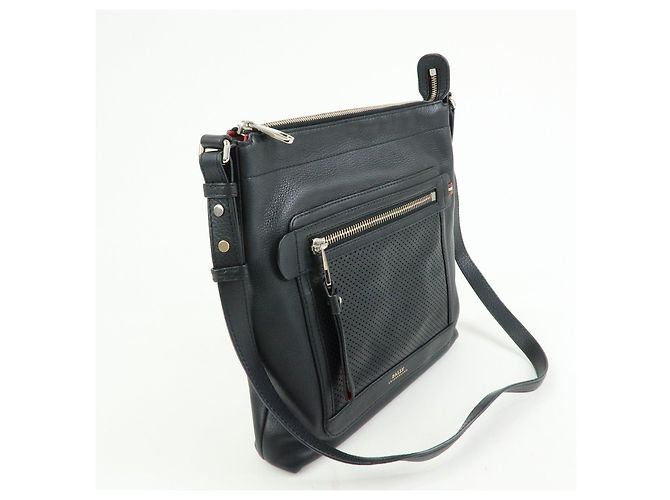 BALLY Borsa a tracolla in pelle traforata Borsa crossbody Nero Rosso - vista 4