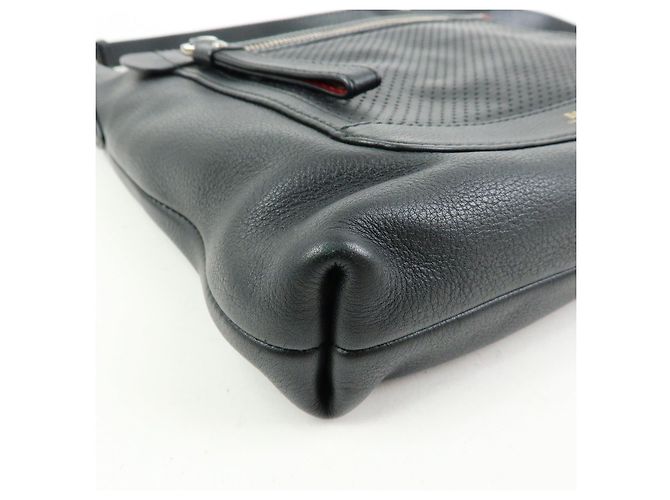 BALLY Borsa a tracolla in pelle traforata Borsa crossbody Nero Rosso - vista 9