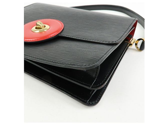 Borsa a tracolla Louis Vuitton Epi Freeland Noir Castilian Red M52417 - vista 10