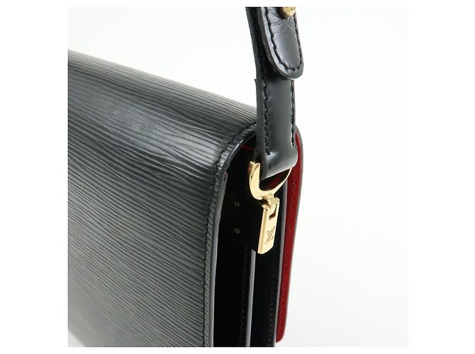 Borsa a tracolla Louis Vuitton Epi Freeland Noir Castilian Red M52417 - vista 14