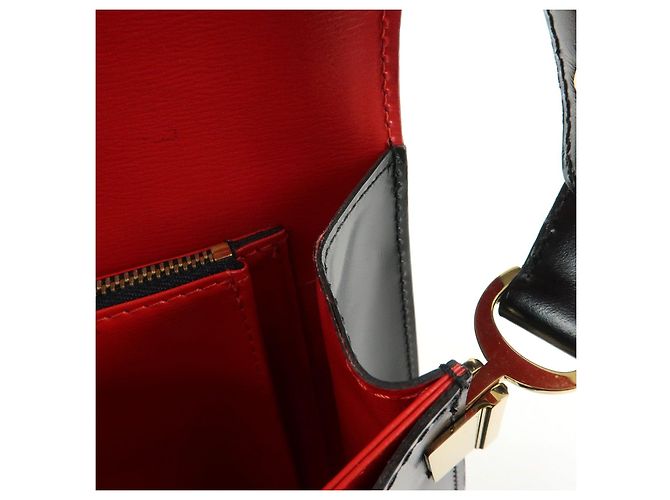 Borsa a tracolla Louis Vuitton Epi Freeland Noir Castilian Red M52417 - vista 17