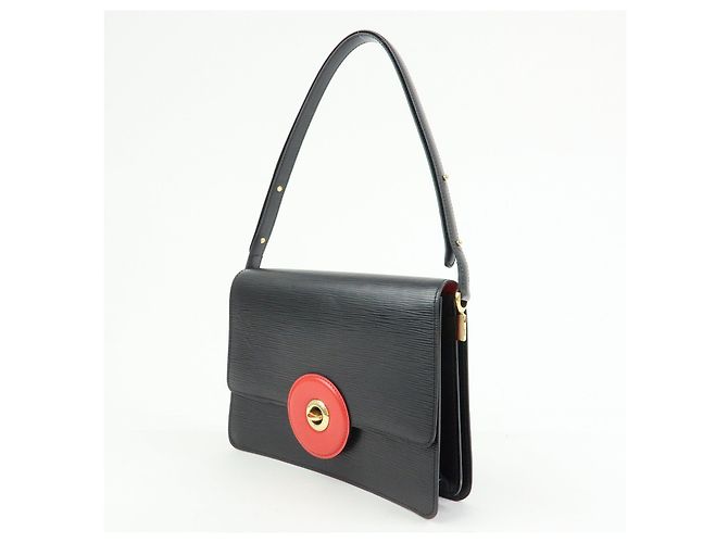 Borsa a tracolla Louis Vuitton Epi Freeland Noir Castilian Red M52417 - vista 3