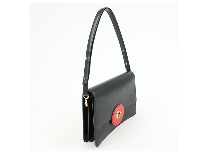 Borsa a tracolla Louis Vuitton Epi Freeland Noir Castilian Red M52417 - vista 4