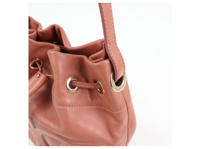 JIMMY CHOO Borsa a tracolla Juno S in pelle nappa Rosa - vista 12