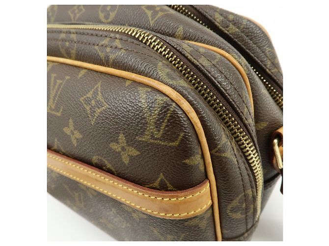 Borsa a tracolla Louis Vuitton Monogram Reporter PM Brown M45254 - vista 14