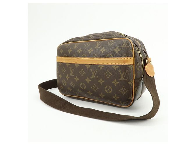 Borsa a tracolla Louis Vuitton Monogram Reporter PM Brown M45254 - vista 3
