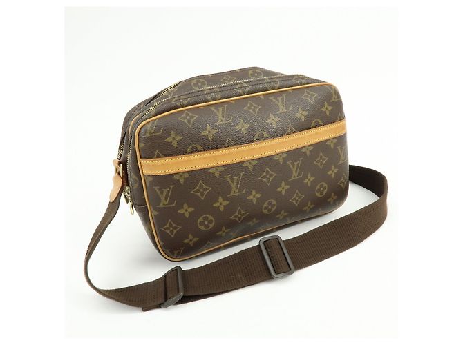 Borsa a tracolla Louis Vuitton Monogram Reporter PM Brown M45254 - vista 4