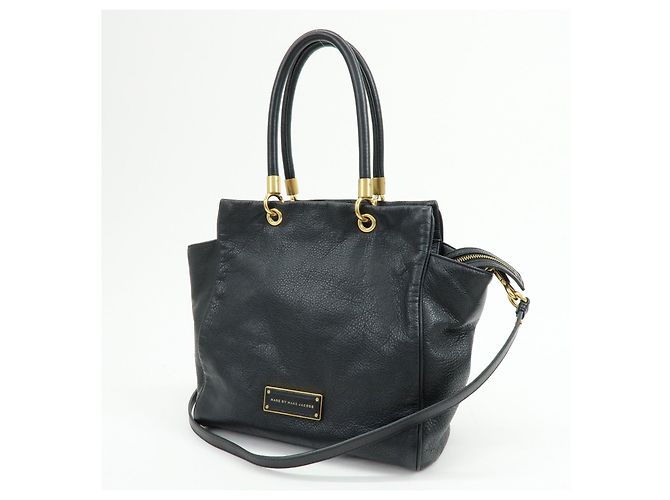 MARC by MARC JACOBS Top Handle Leder 2Way Bag Schultertasche Black - Ansicht 3