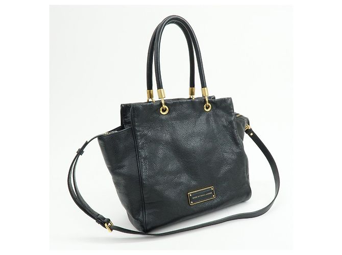 MARC by MARC JACOBS Top Handle Leder 2Way Bag Schultertasche Black - Ansicht 4
