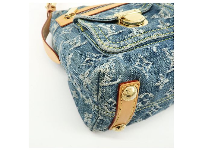 Louis Vuitton Monogram Denim Baggy PM Borsa a Tracolla 2Way Blu M95049 Lot - vista 12
