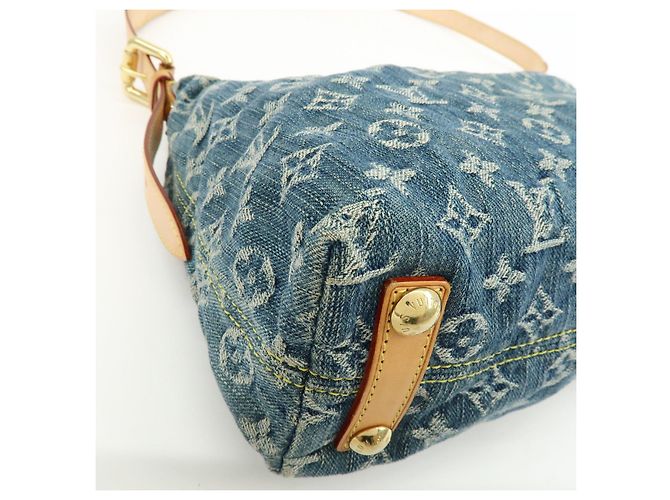 Louis Vuitton Monogram Denim Baggy PM Borsa a Tracolla 2Way Blu M95049 Lot - vista 13