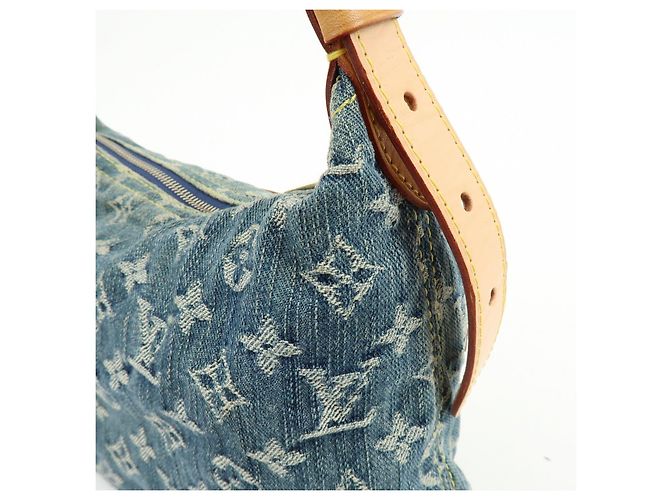 Louis Vuitton Monogram Denim Baggy PM Borsa a Tracolla 2Way Blu M95049 Lot - vista 16