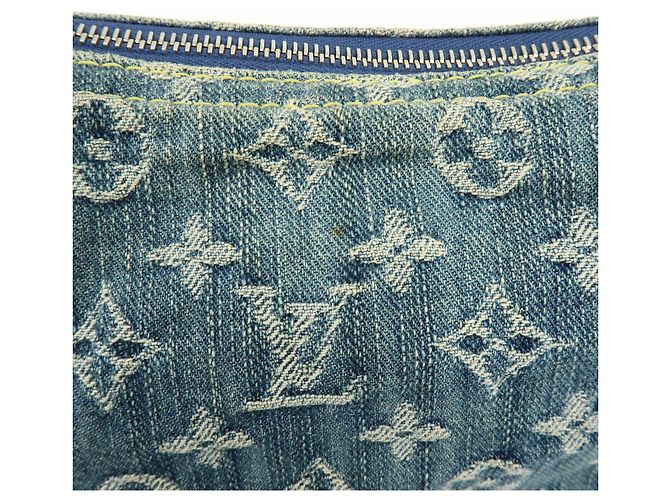 Louis Vuitton Monogram Denim Baggy PM Borsa a Tracolla 2Way Blu M95049 Lot - vista 19