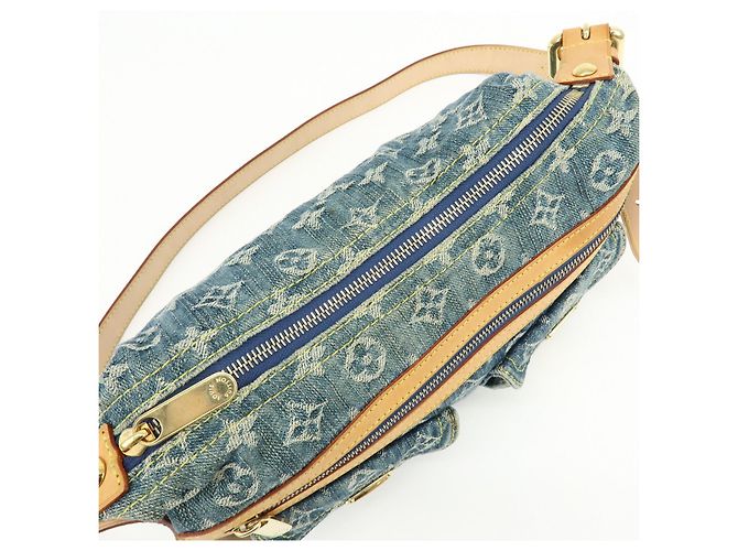 Louis Vuitton Monogram Denim Baggy PM Borsa a Tracolla 2Way Blu M95049 Lot - vista 20