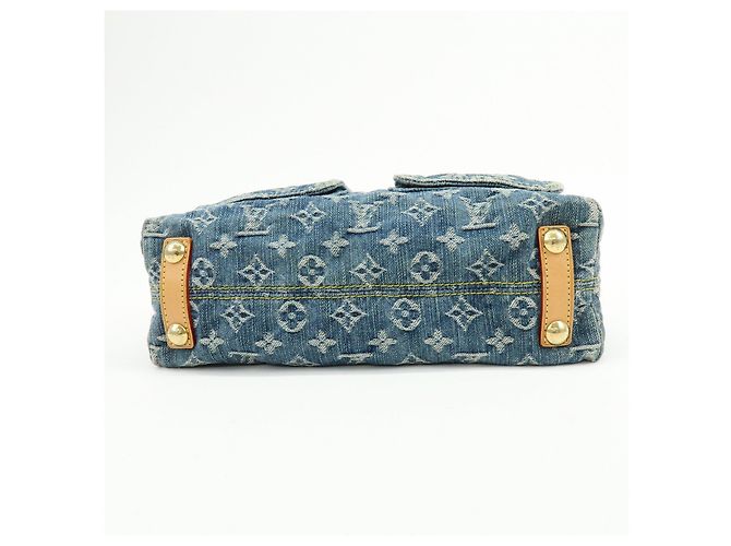 Louis Vuitton Monogram Denim Baggy PM Borsa a Tracolla 2Way Blu M95049 Lot - vista 5