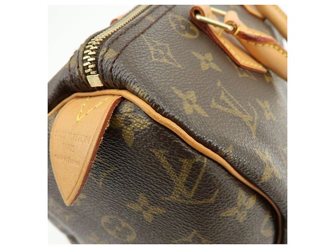 Borsa a mano Louis Vuitton Monogram Speedy 30 Boston Bag Marrone M41526 - vista 15