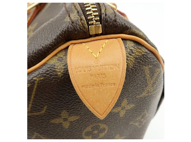 Borsa a mano Louis Vuitton Monogram Speedy 30 Boston Bag Marrone M41526 - vista 22