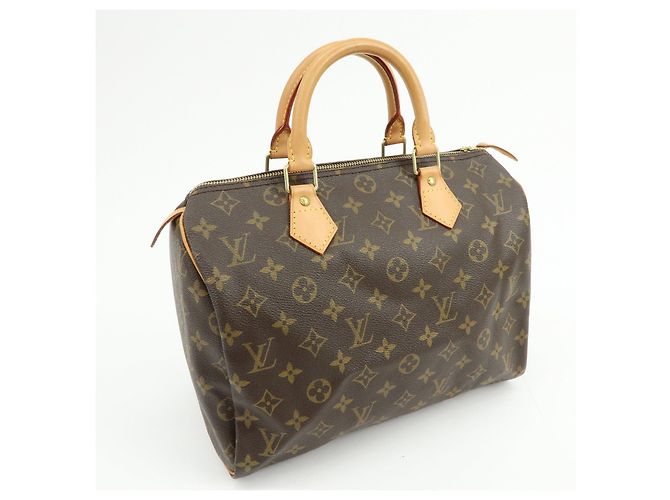 Borsa a mano Louis Vuitton Monogram Speedy 30 Boston Bag Marrone M41526 - vista 4