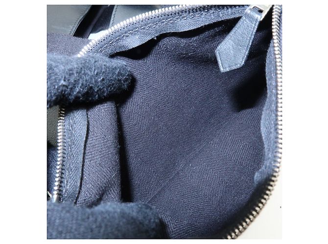 Hermès Borsa a mano HERMES Toile Chevron Valparaiso PM Tote Bag Nero - vista 20