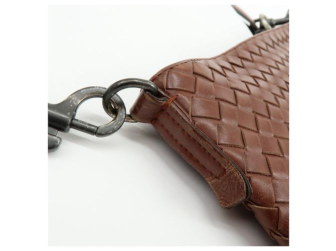 BOTTEGA VENETA Borsa a tracolla e a spalla in pelle Intrecciato Marrone - vista 10