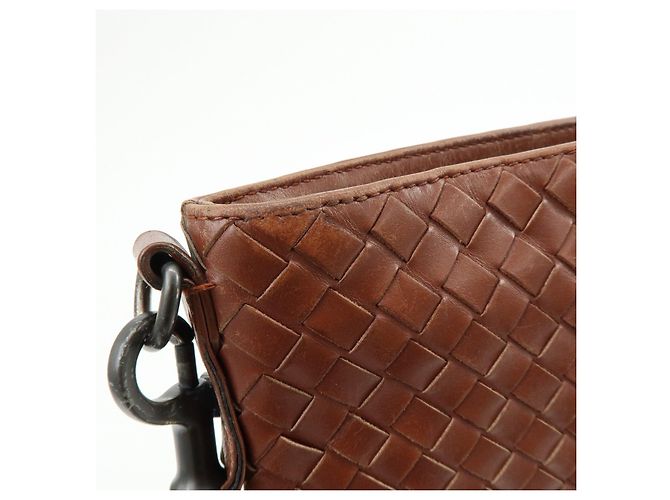 BOTTEGA VENETA Borsa a tracolla e a spalla in pelle Intrecciato Marrone - vista 15
