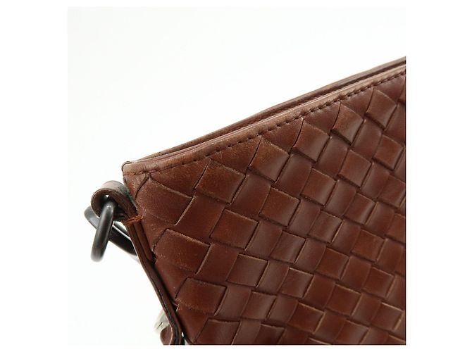 BOTTEGA VENETA Borsa a tracolla e a spalla in pelle Intrecciato Marrone - vista 17