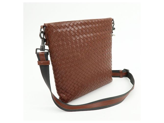 BOTTEGA VENETA Borsa a tracolla e a spalla in pelle Intrecciato Marrone - vista 4