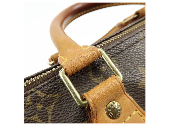 Louis Vuitton Monogram Speedy 25 Boston Bag Hand Bag Brown M41528 - vista 10