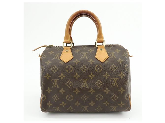 Louis Vuitton Monogram Speedy 25 Boston Bag Hand Bag Brown M41528 - vista 2