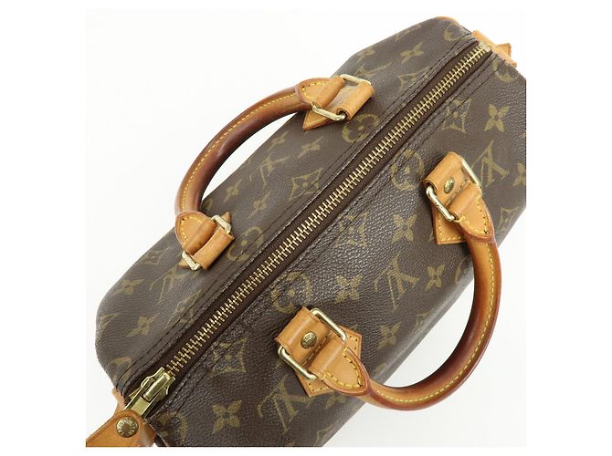Louis Vuitton Monogram Speedy 25 Boston Bag Hand Bag Brown M41528 - vista 20