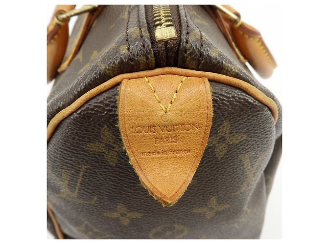 Louis Vuitton Monogram Speedy 25 Boston Bag Hand Bag Brown M41528 - vista 23