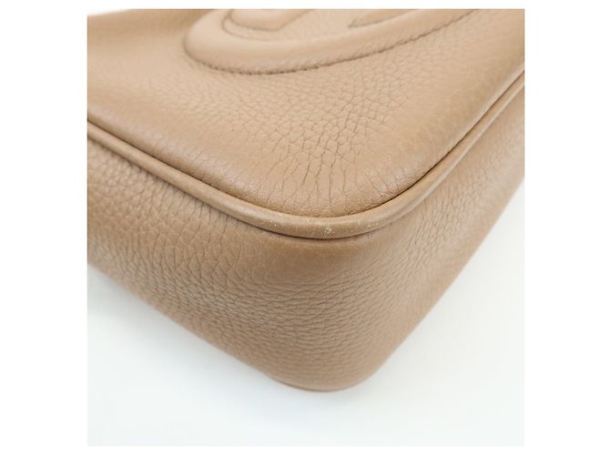 GUCCI SOHO Borsa a tracolla in pelle Interlocking G Pink Beige 308364 - vista 12
