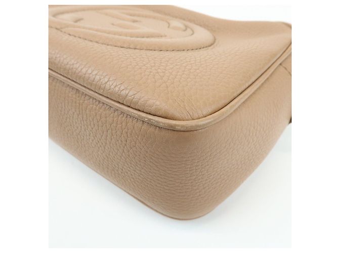 GUCCI SOHO Borsa a tracolla in pelle Interlocking G Pink Beige 308364 - vista 13