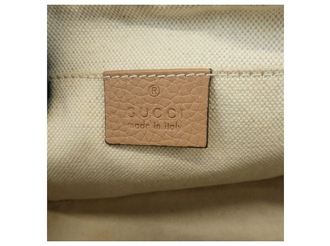 GUCCI SOHO Borsa a tracolla in pelle Interlocking G Pink Beige 308364 - vista 23