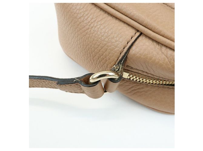 GUCCI SOHO Borsa a tracolla in pelle Interlocking G Pink Beige 308364 - vista 9