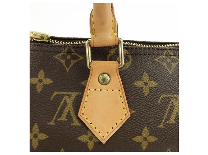 Louis Vuitton Monogram Speedy 25 Boston Bag Hand Bag Brown M41528 - vista 10
