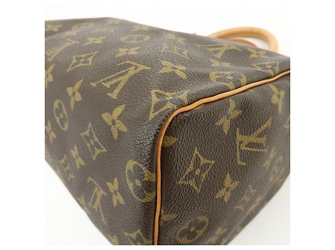 Louis Vuitton Monogram Speedy 25 Boston Bag Hand Bag Brown M41528 - vista 11