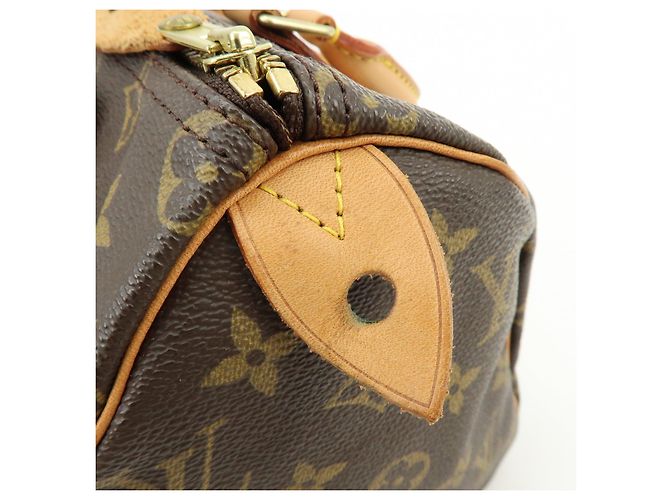Louis Vuitton Monogram Speedy 25 Boston Bag Hand Bag Brown M41528 - vista 15