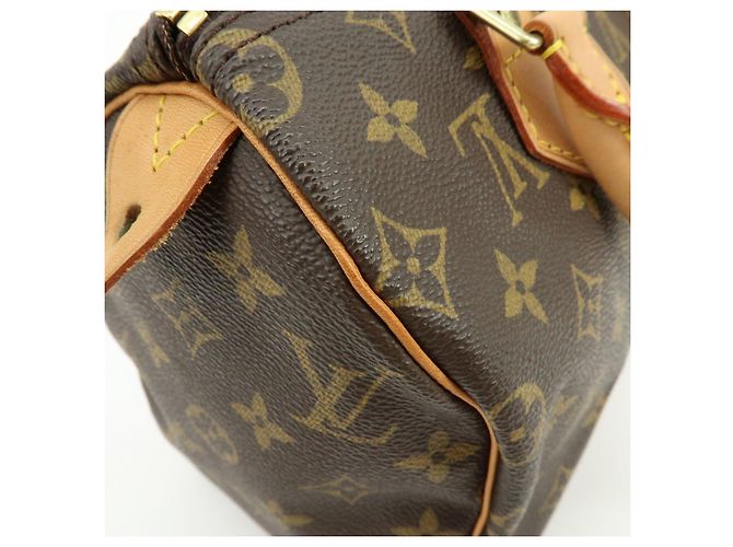 Louis Vuitton Monogram Speedy 25 Boston Bag Hand Bag Brown M41528 - vista 16
