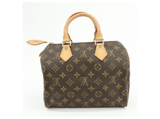 Louis Vuitton Monogram Speedy 25 Boston Bag Hand Bag Brown M41528 - vista 2