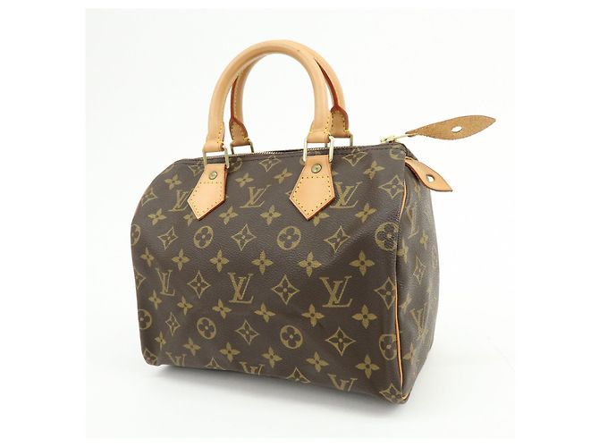 Louis Vuitton Monogram Speedy 25 Boston Bag Hand Bag Brown M41528 - vista 3