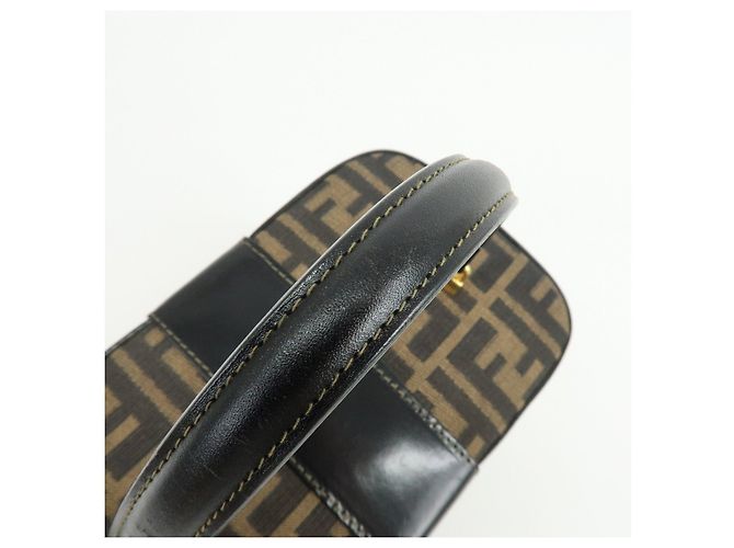 FENDI Borsa Vanity 2Way in tela Zucca e pelle Borsa a tracolla Marrone 09149311 - vista 11