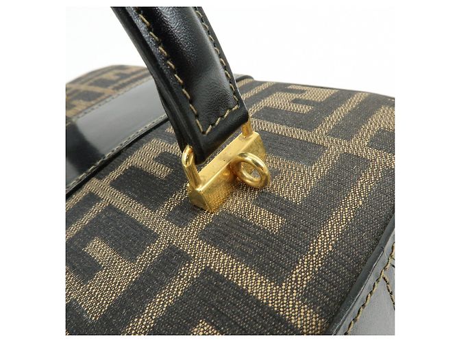 FENDI Borsa Vanity 2Way in tela Zucca e pelle Borsa a tracolla Marrone 09149311 - vista 12