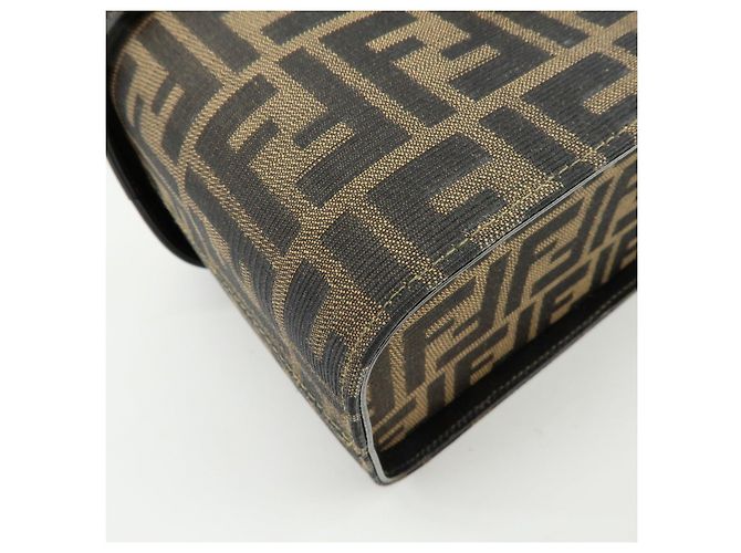 FENDI Borsa Vanity 2Way in tela Zucca e pelle Borsa a tracolla Marrone 09149311 - vista 14